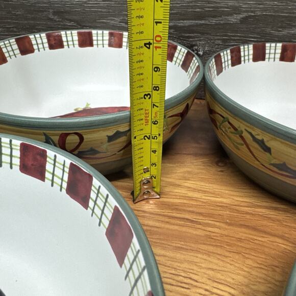 Lenox Winter Greetings Everyday 6-7/8” Cereal Soup Bowls~set Of 7 - Picture 8 of 11
